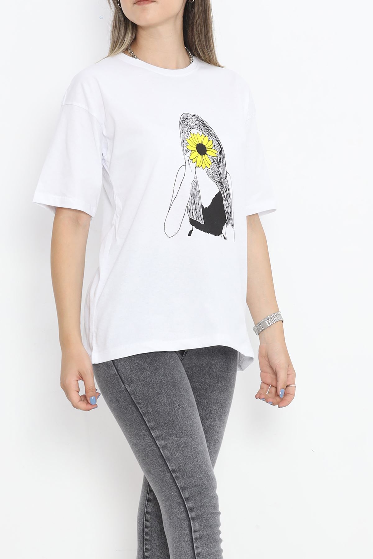 Printed T-shirt White - 16521.1567.