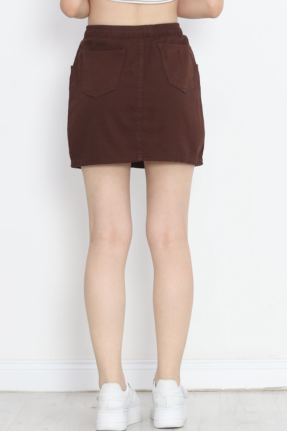 Denim Skirt with Elasticized Waist - 18766.1184.