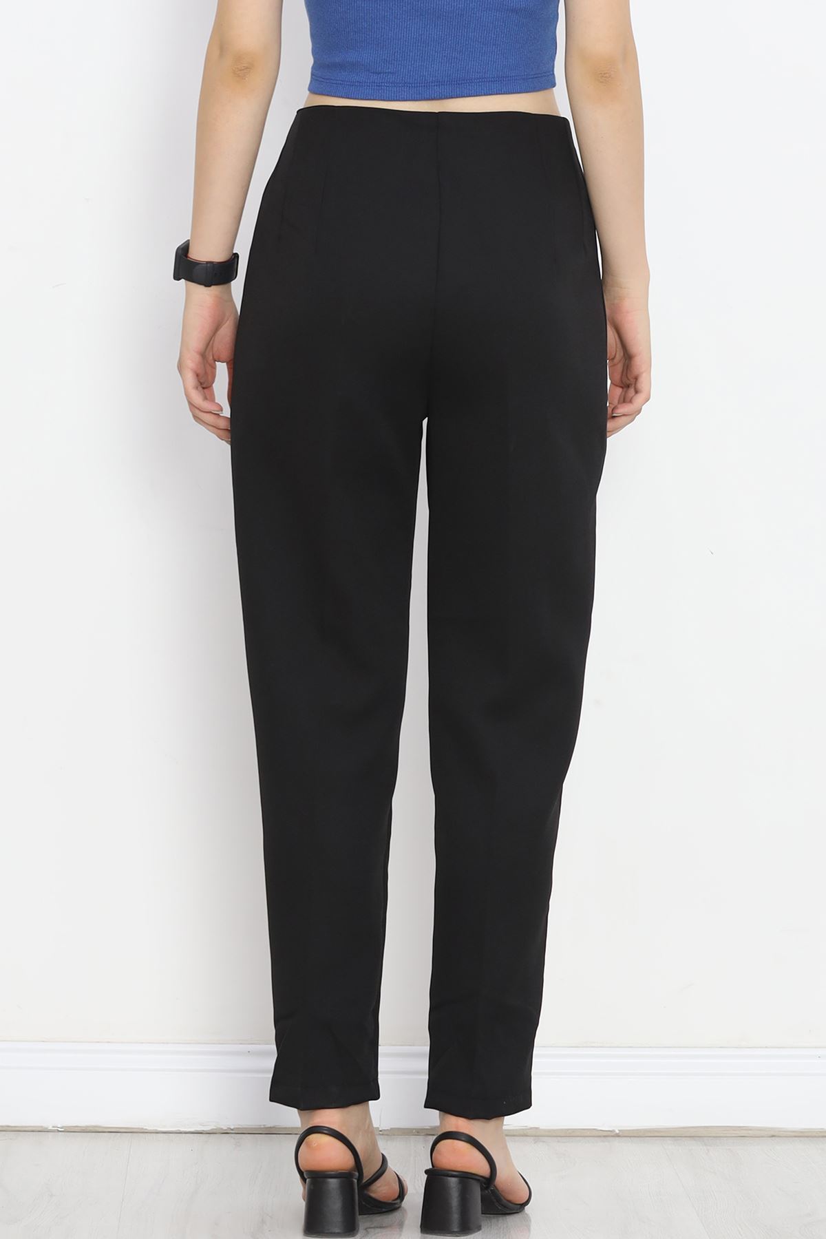 Double Trousers with Waist Cuffs Black - 20647.683.