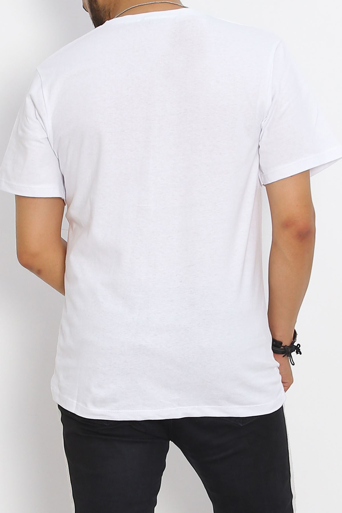 Printed Men's T-shirt White - 20028.1567.