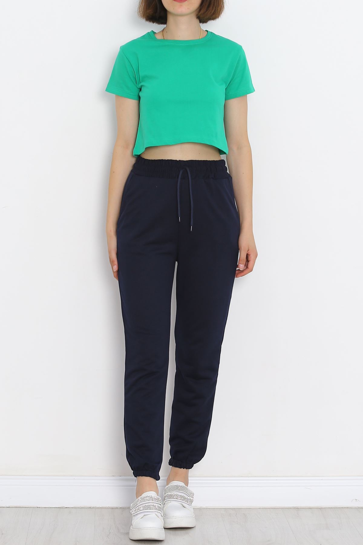 Slim Leg Sweatpants Navy Blue - 18960.1431.