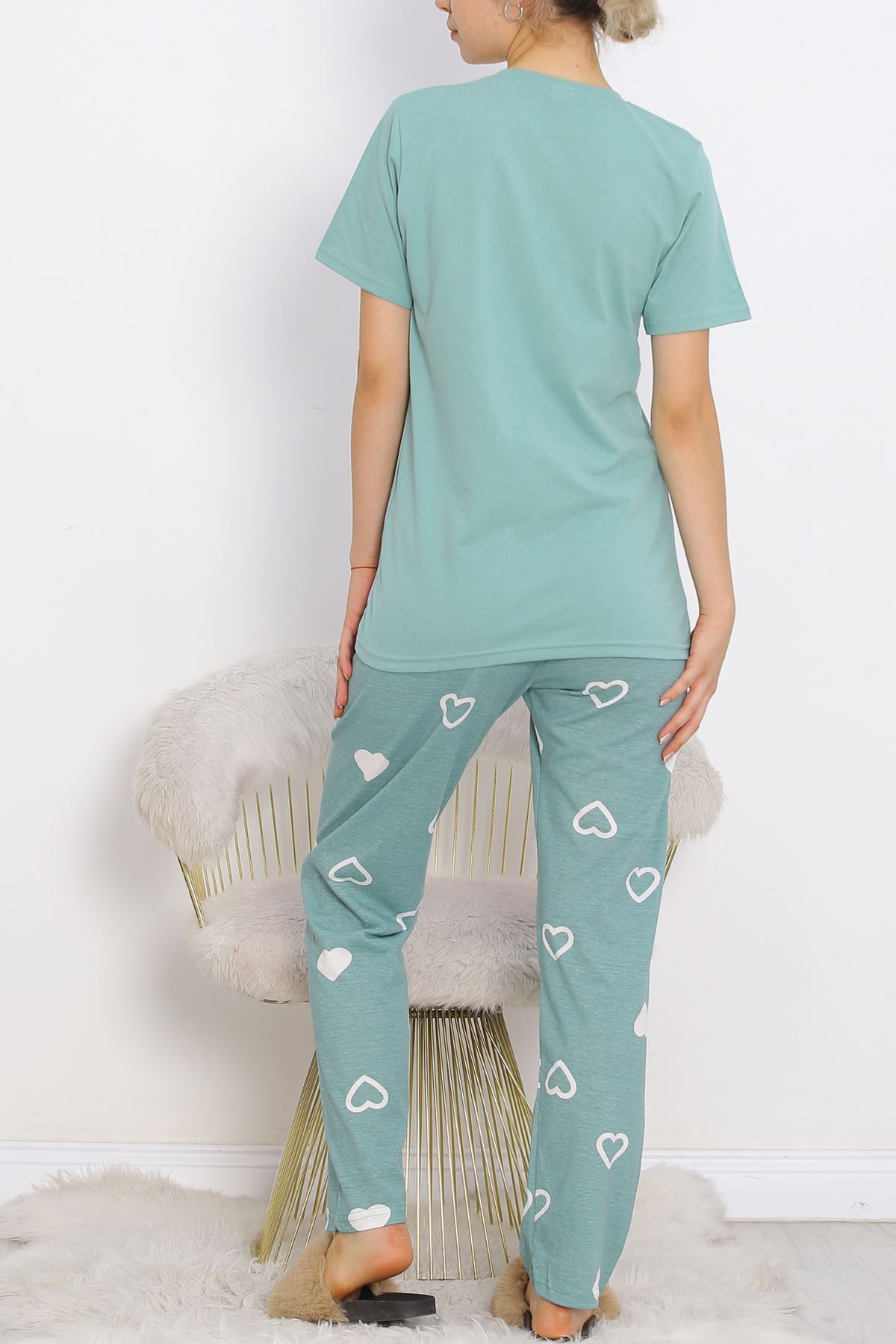 Patterned Pajama Set Mint - 18735.1567.