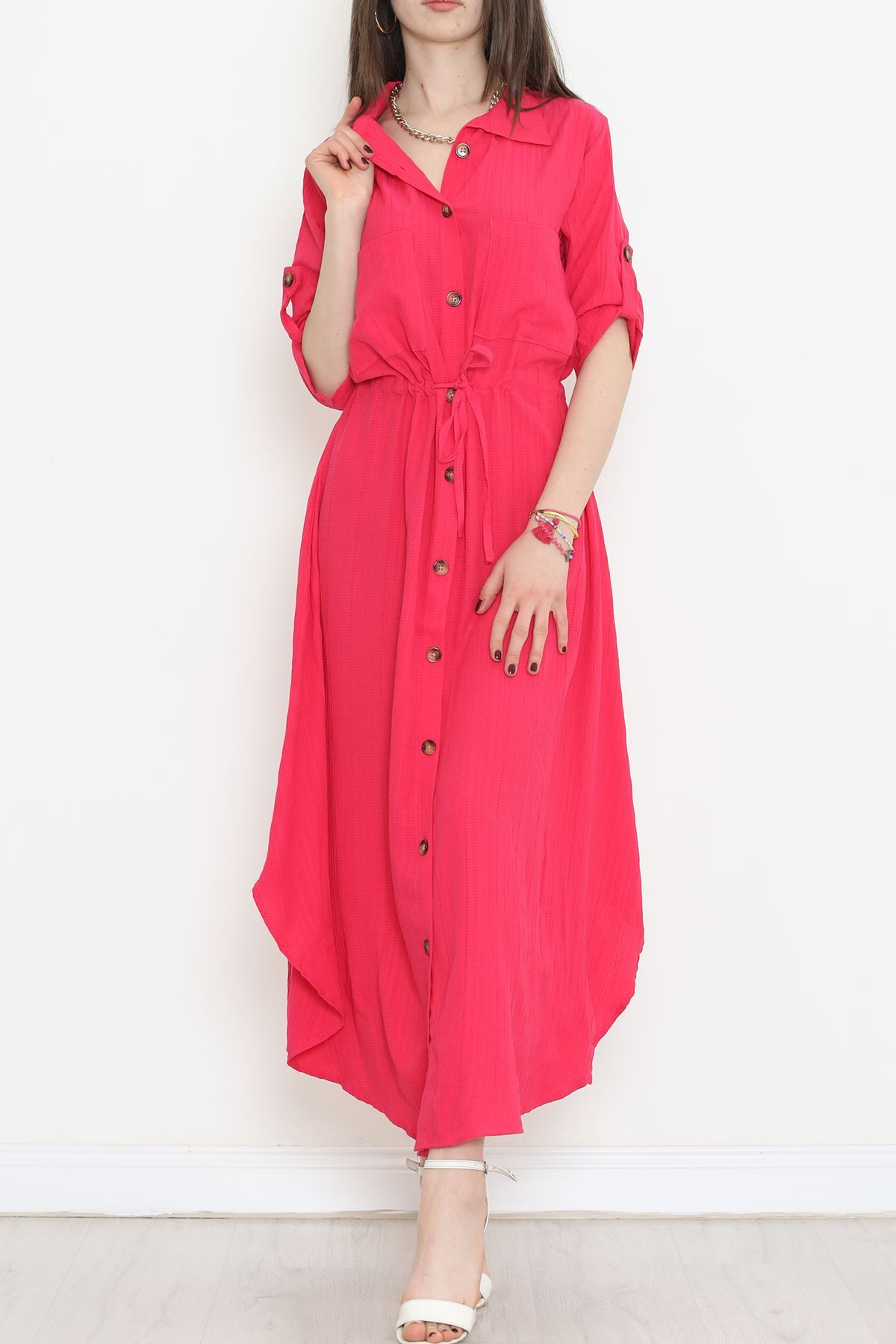 Double Pocket Dress Fuchsia - 152343.701.