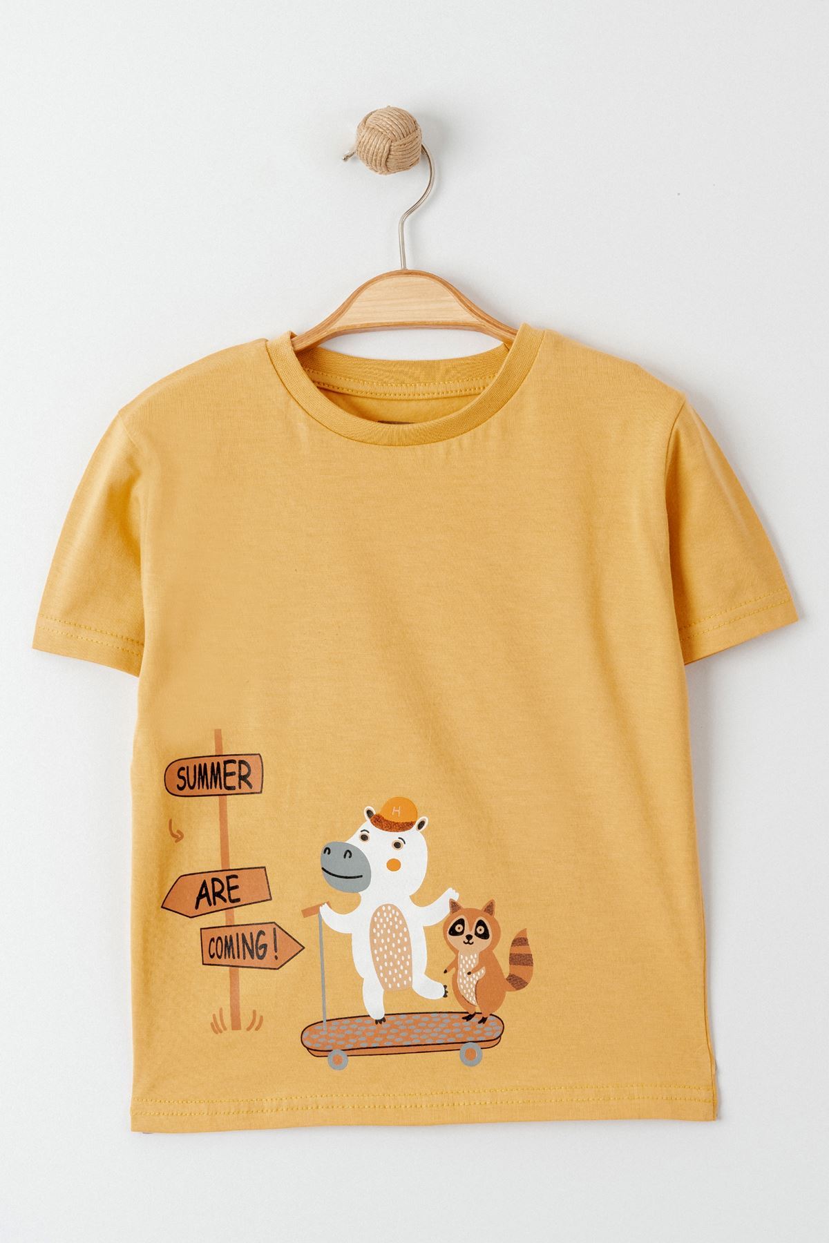 1-4 Years Printed Kids T-Shirt Mustard - 124029.1576.