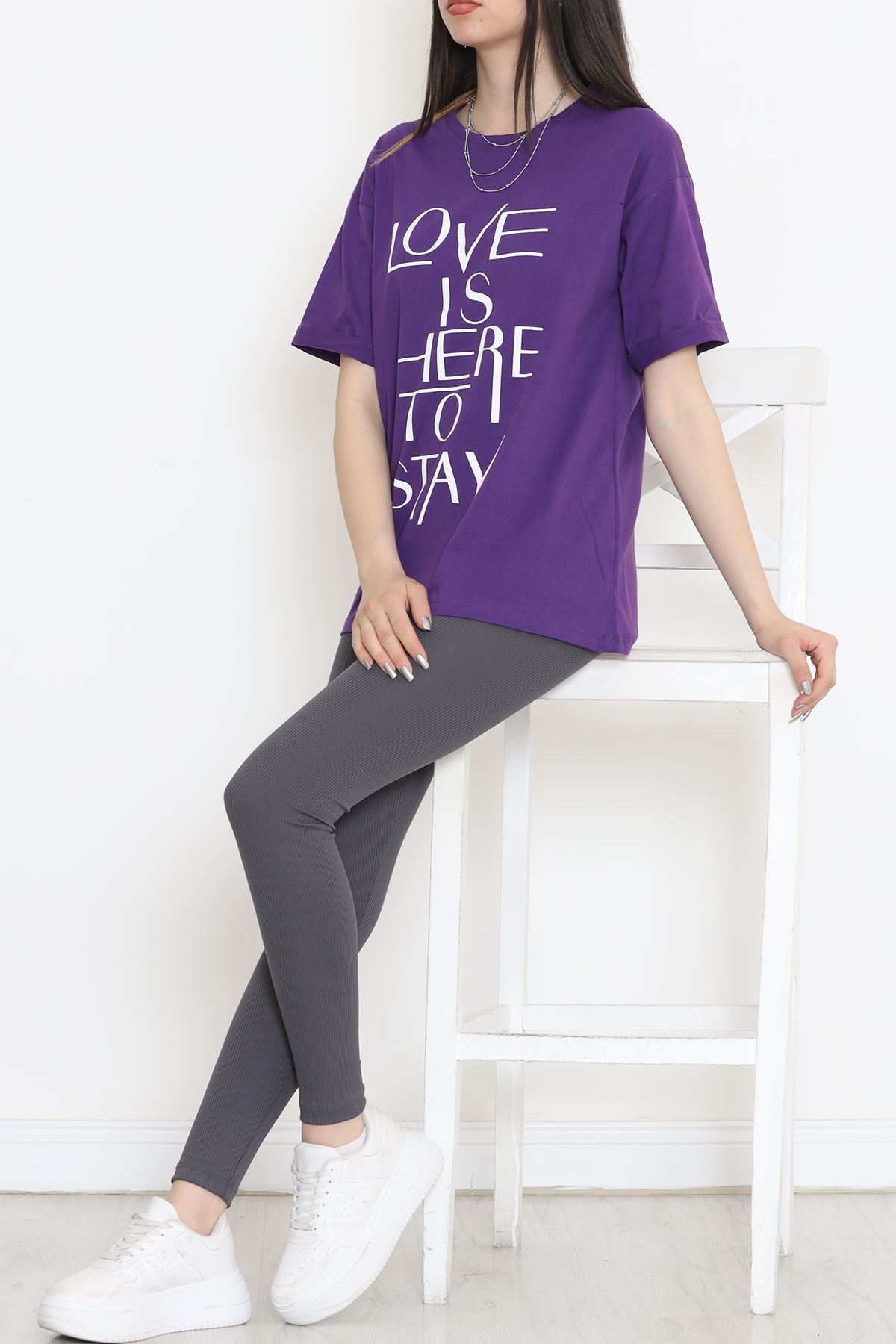 Double Sleeve T-Shirt Purple - 16526.1567.