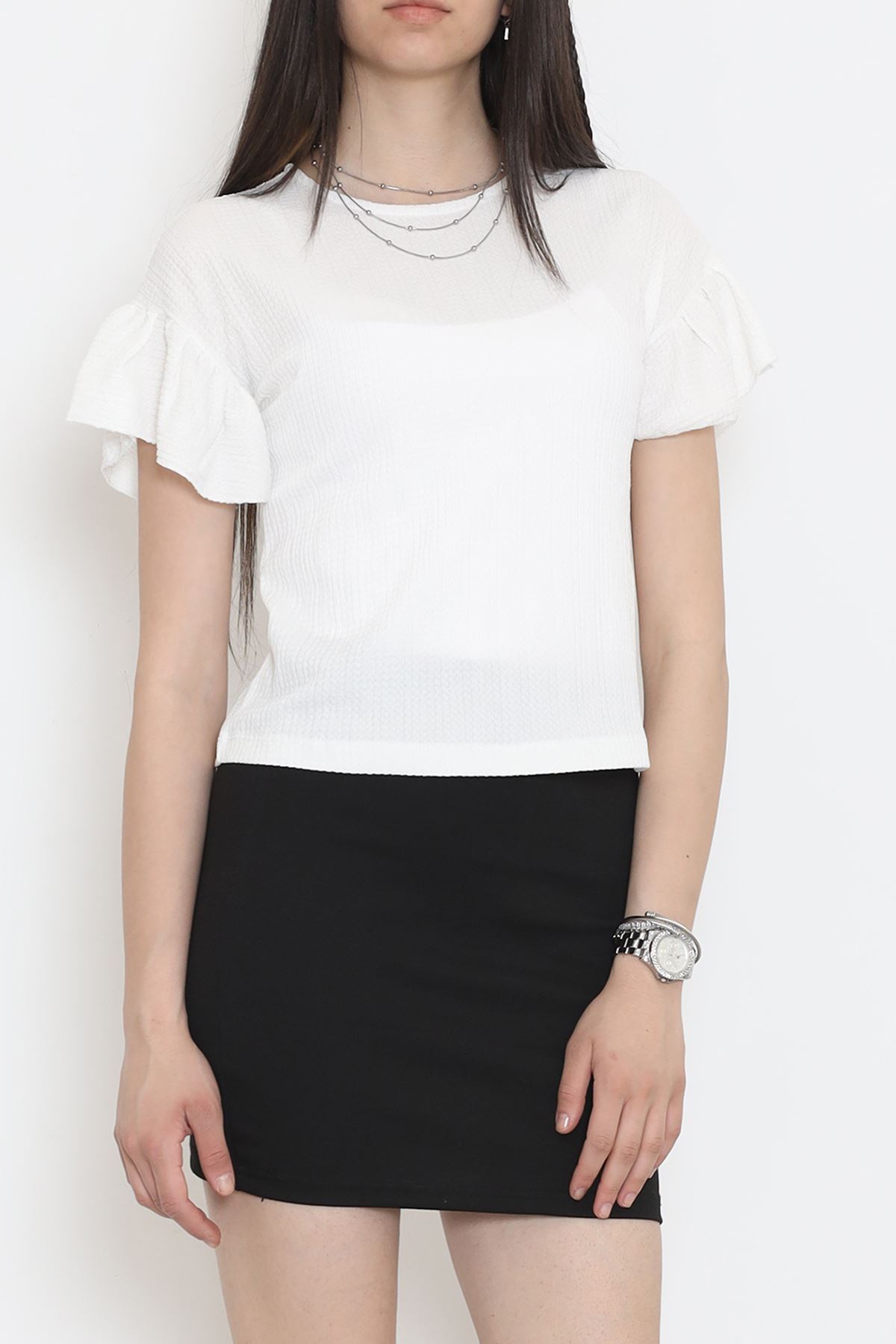 Shirred Blouse White - 12596.631.