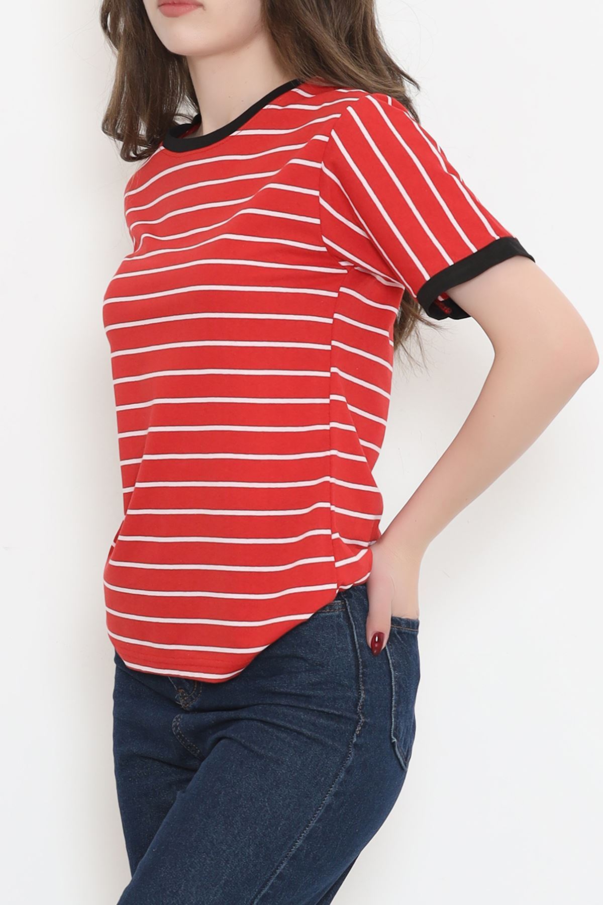 Striped Suprem T-shirt Red-Black - 15919.1567.