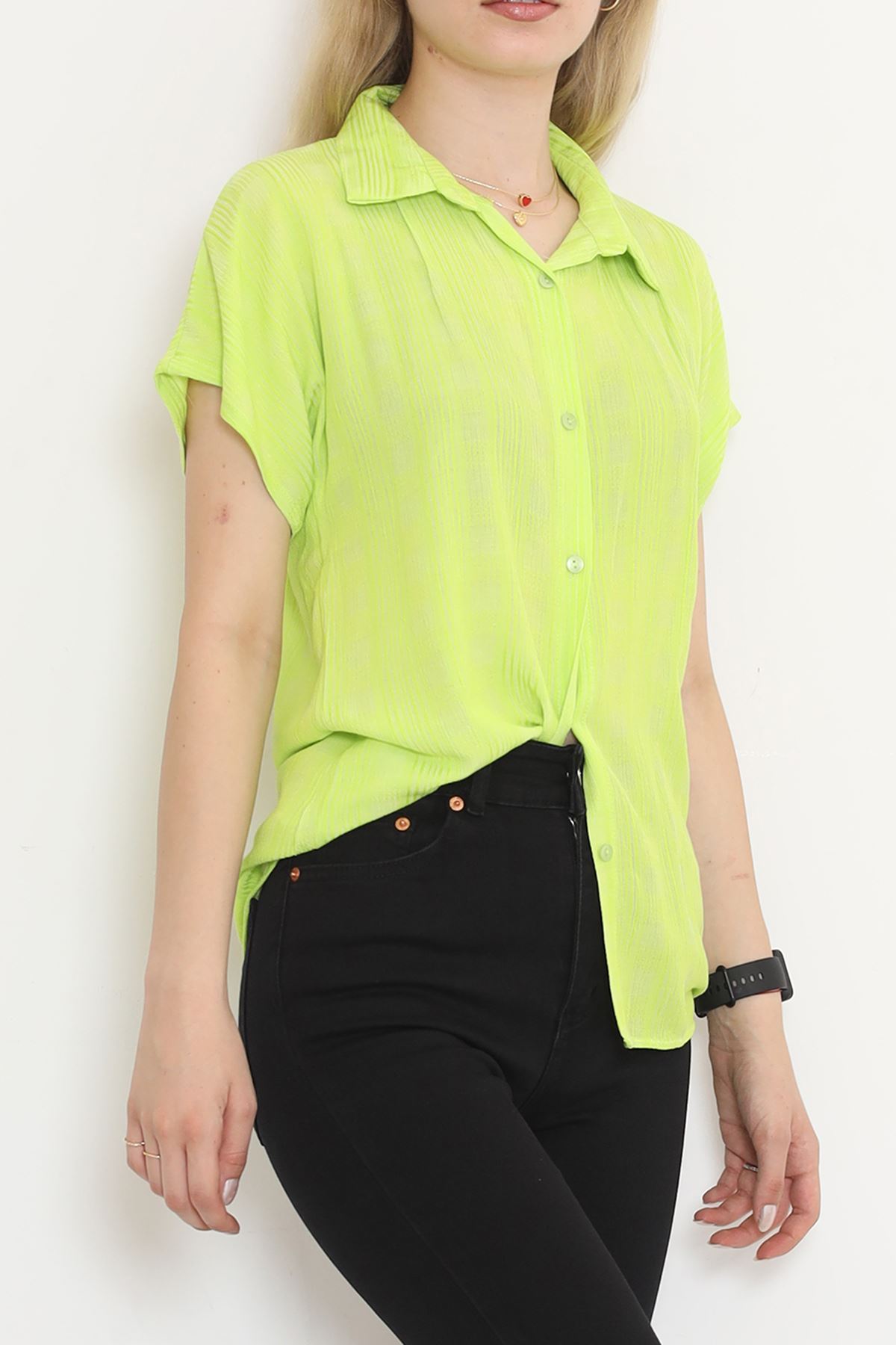 Bat Sleeve Shirt Pistachio Green - 16508.1775.