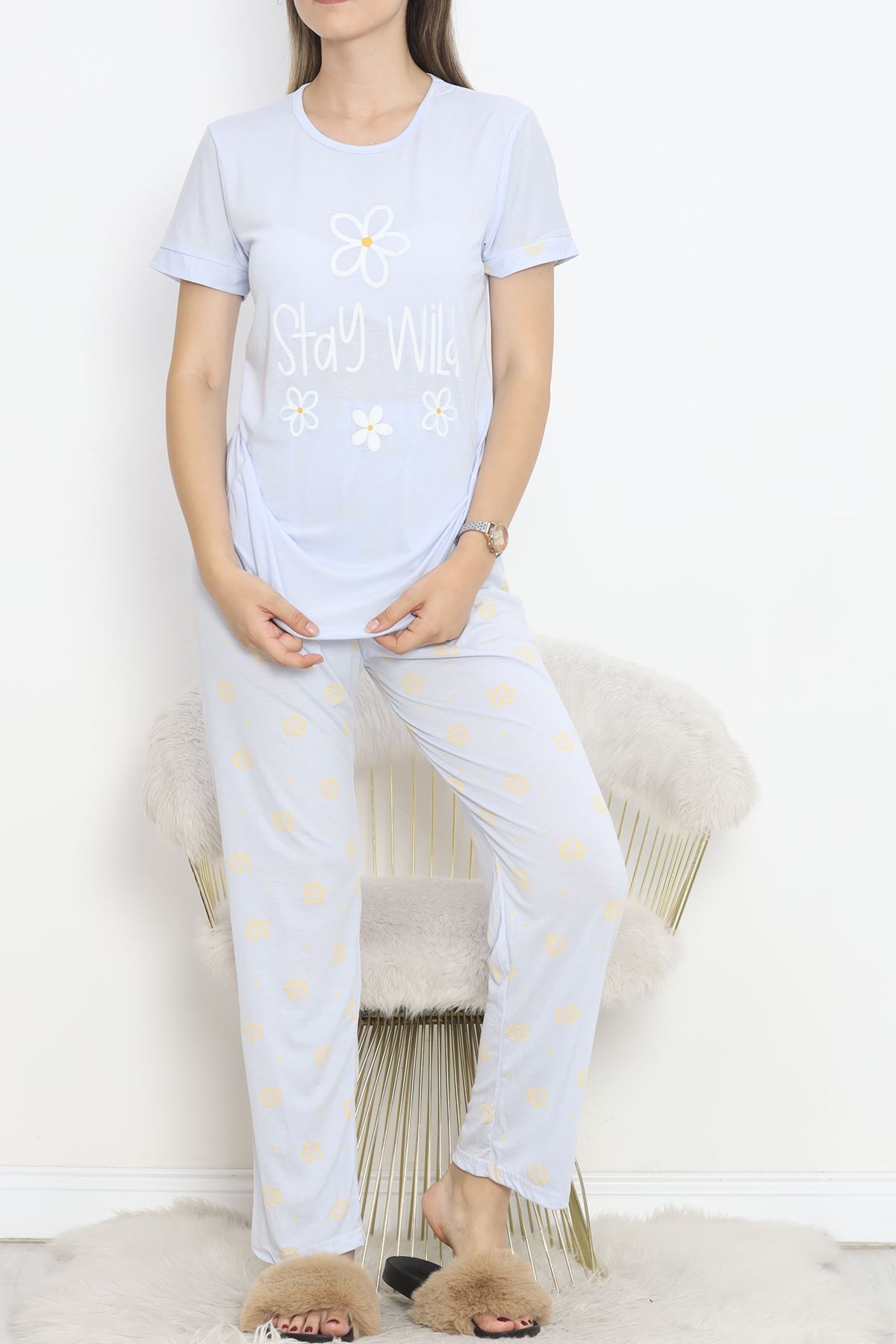 Poliviskon Crew-Neck Pajama Set Bebemavi - 301.1287.