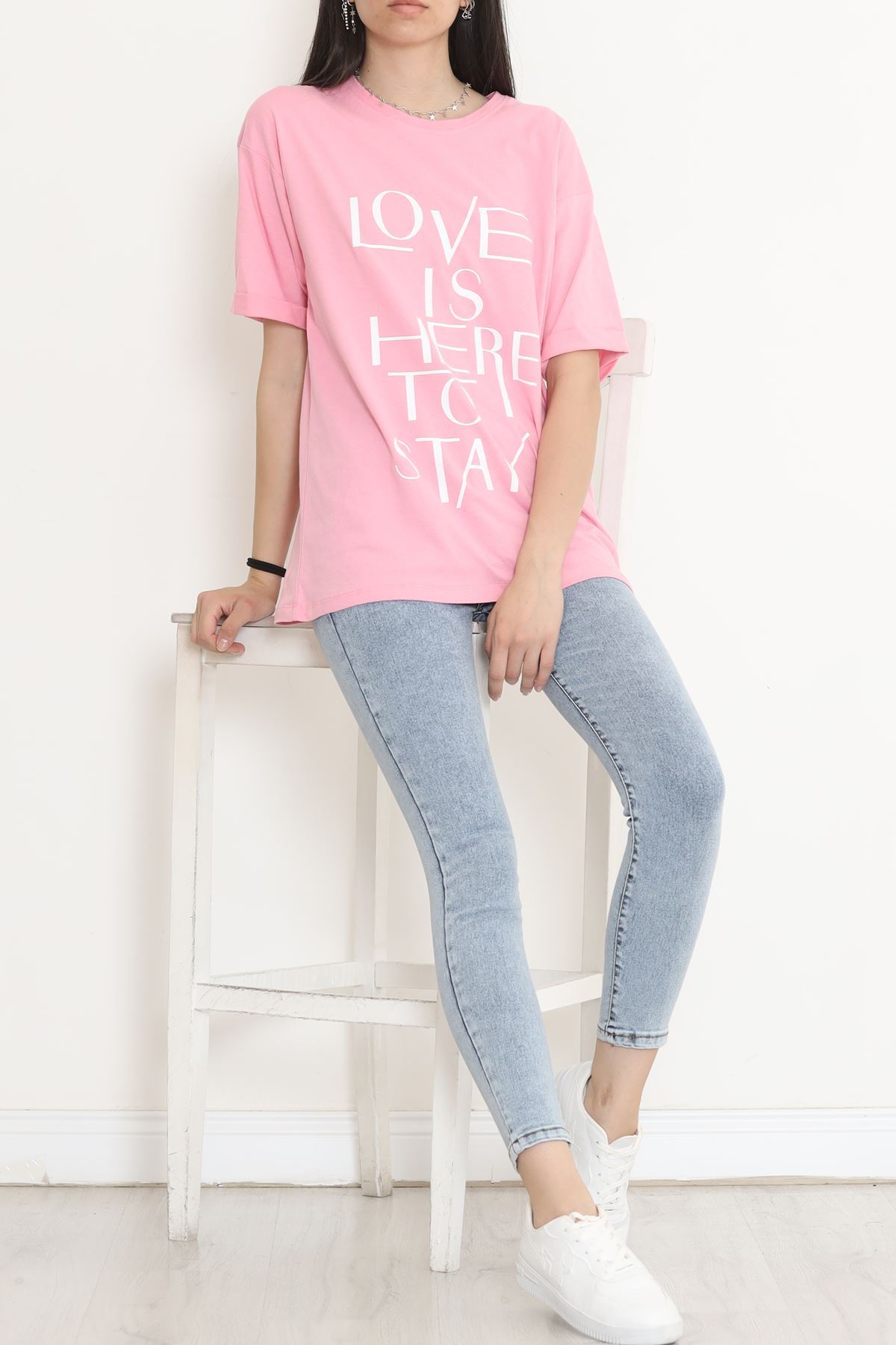 Double Sleeve T-shirt Light Pink - 16526.1567.