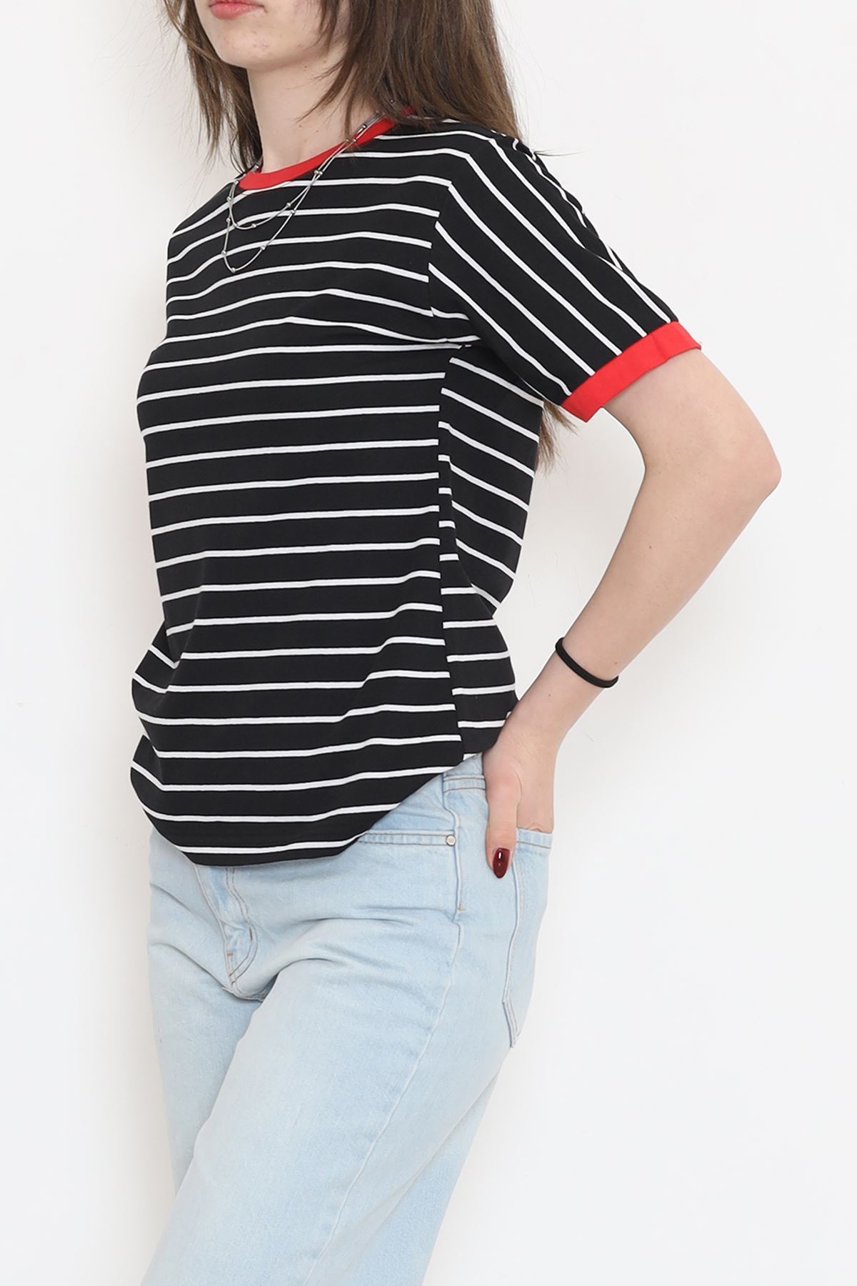 Striped Suprem T-shirt BlackRed - 15919.1567.