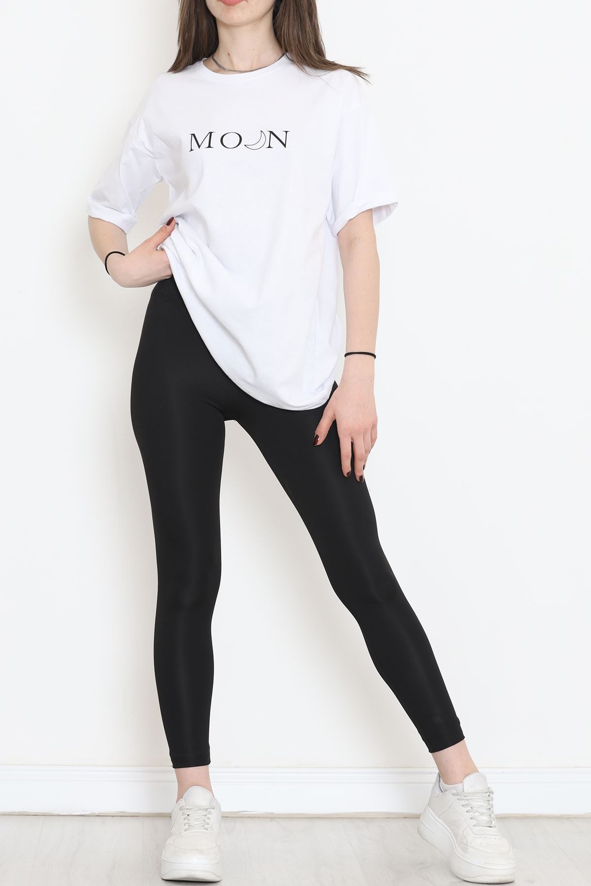 Printed Double Sleeve T-shirt White - 16538.1567.