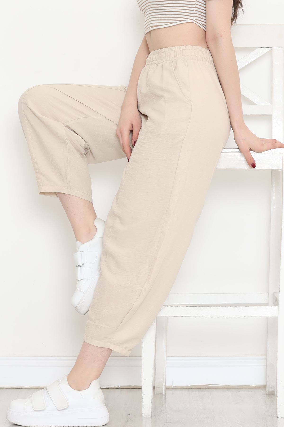 Çımalı Shalwar Pants Stone - 320.1247.