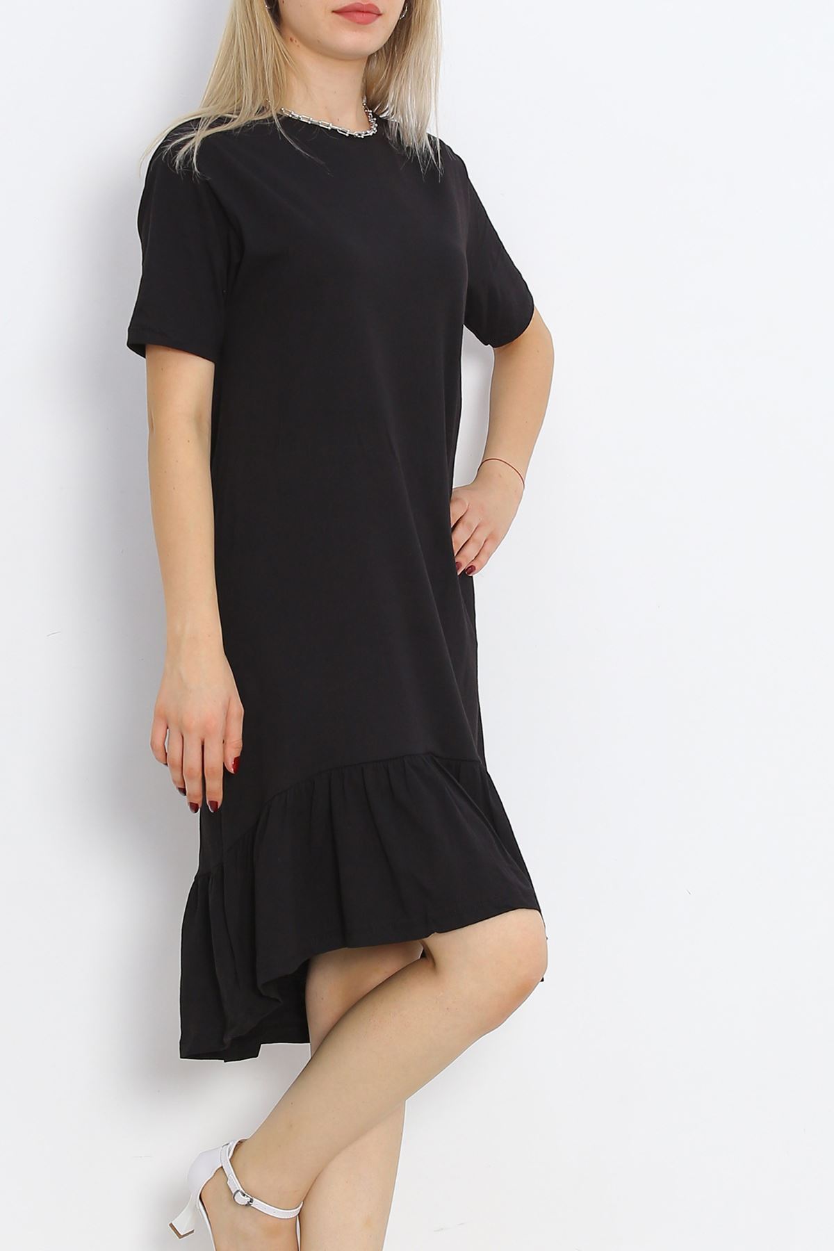 Ruffled Dress Black - 15868.1567.