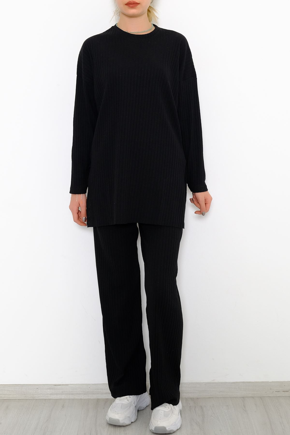 Long Sleeve Fitted Suit Black - 10147.1567.