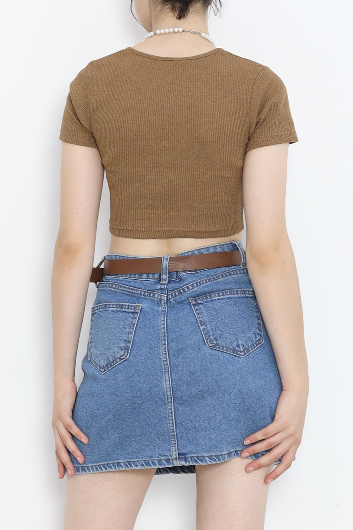 Low-cut Crop Body Coffee - 4121.1567.