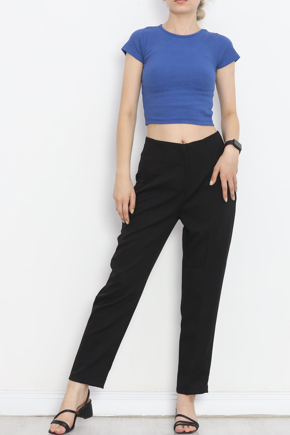 Double Trousers with Waist Cuffs Black - 20647.683.