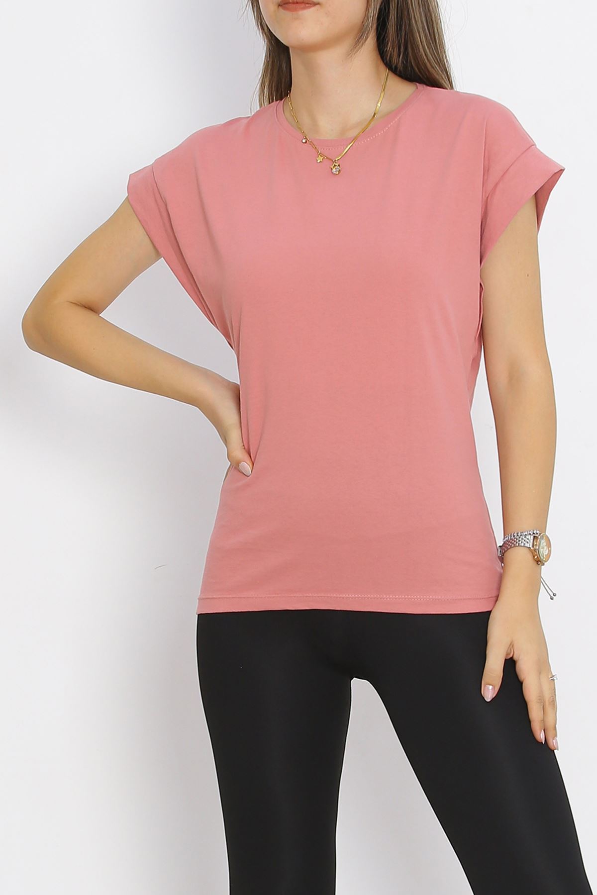 Single Jersey Double Sleeve T-Shirt Rose Dry - 15875.1567.