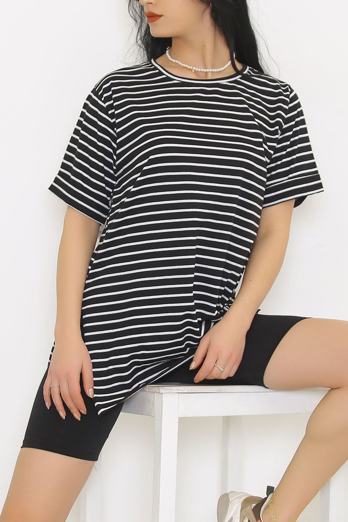 Striped T-shirt Black and White - 9173.1567.