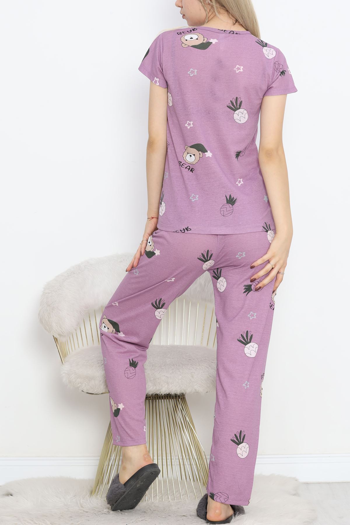 Patterned Pajama Set Koyulila - 130.1287.