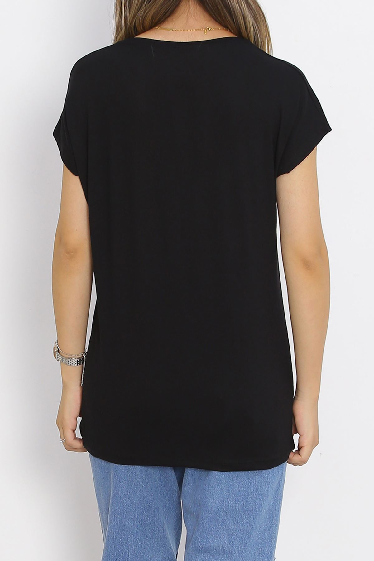 Zipper T-shirt Black - 20202.102.