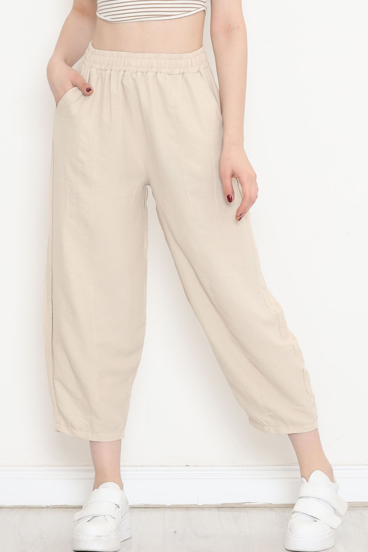 Çımalı Shalwar Pants Stone - 320.1247.