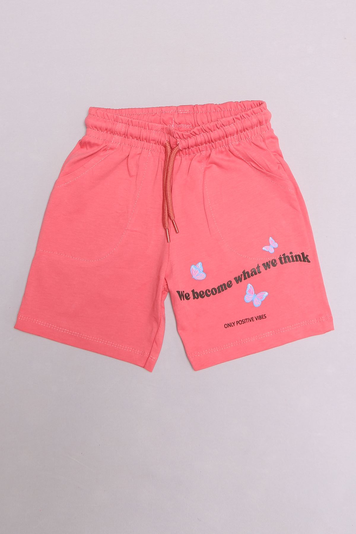 3-7 Years Printed Children's Shorts Rose Brown - 623282.1576.