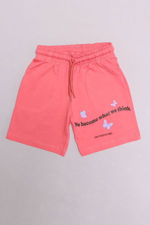 3-7 Years Printed Children's Shorts Rose Brown - 623282.1576.