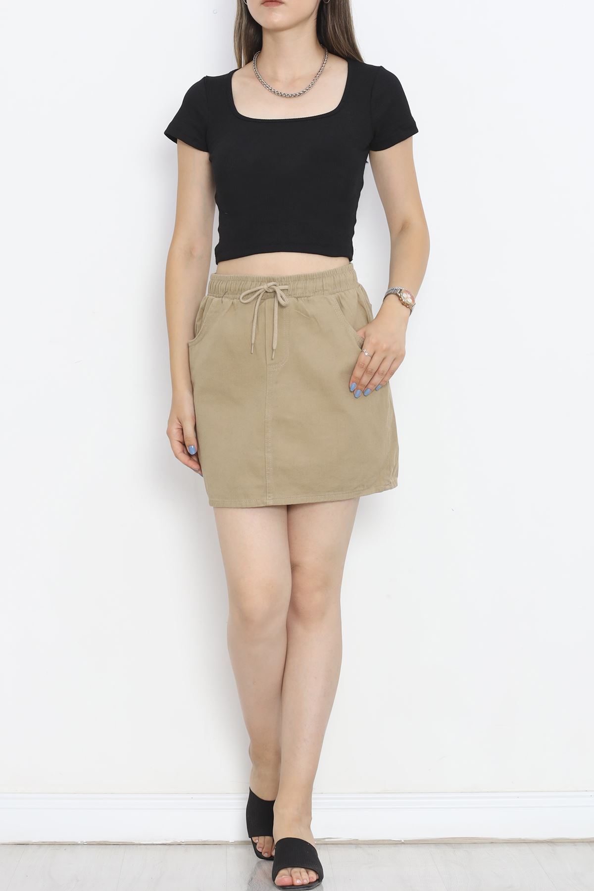 Denim skirt with elastic waist Koyutas - 18766.1184.