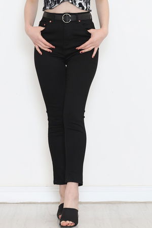 Narrow Leg Lycra Jeans Black1 - 18221.1431.