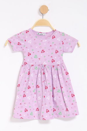 1-4 Year Old Meters Printed Children's Dress Lilac - 524159.1576.