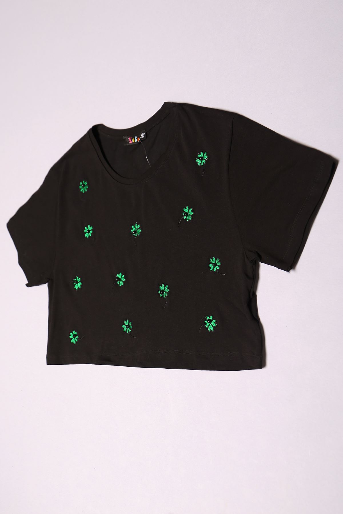 10-16 Years Embroidered Kids T-Shirt Black - 17790.1567.