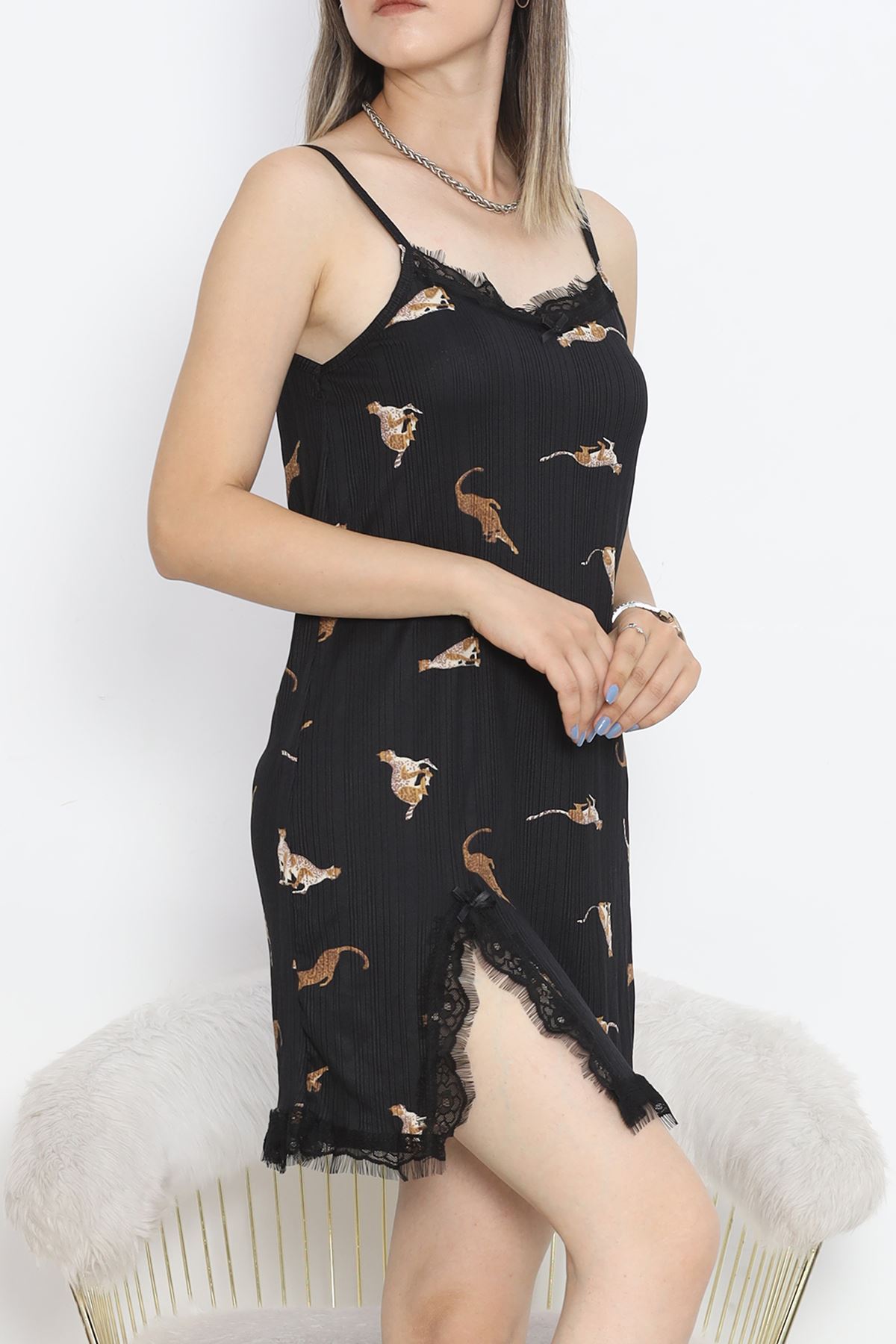 Printed Pegasus Pajama Set Night Black - 747.1287.