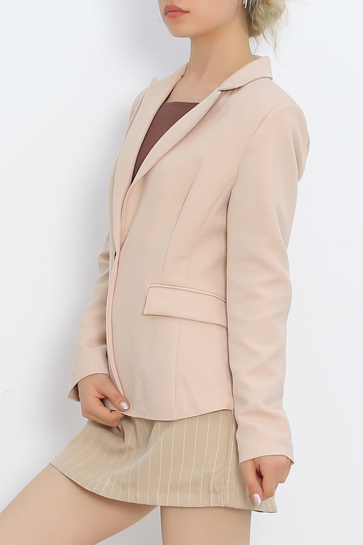 Blazer Ceket Bej - 18851.1247.