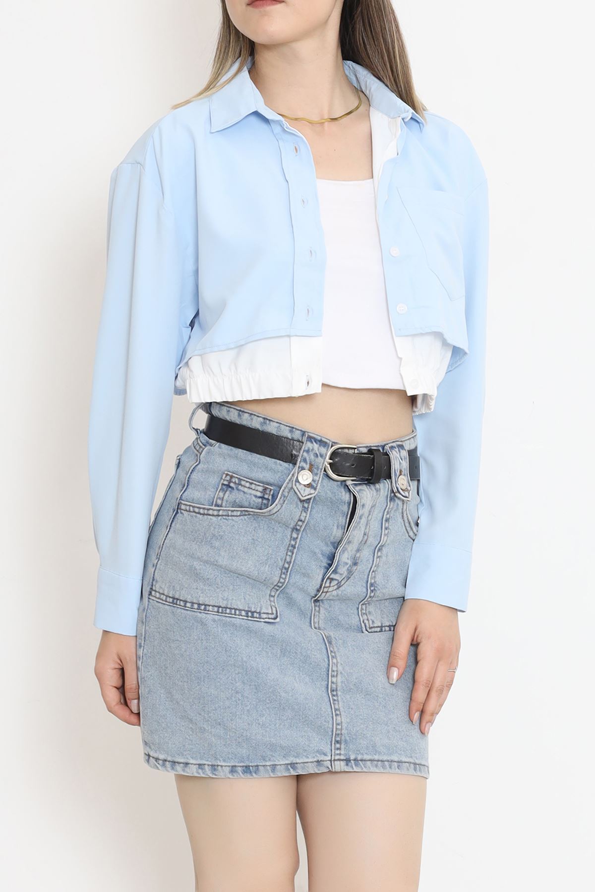 Crop Shirt with Pocket Bebemavi - 18584.1247.