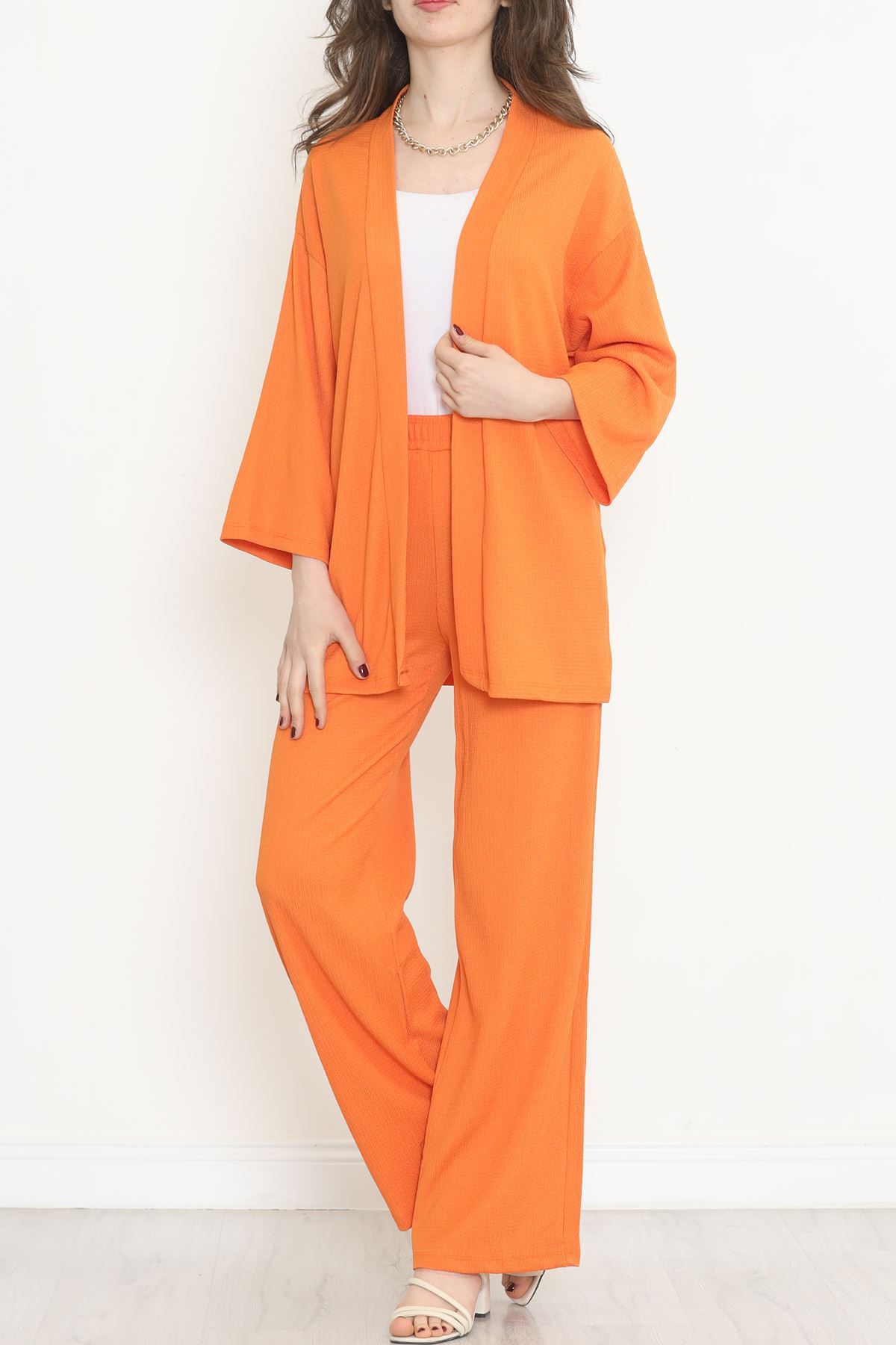 Long Kimono Suit Orange - 722.1247.