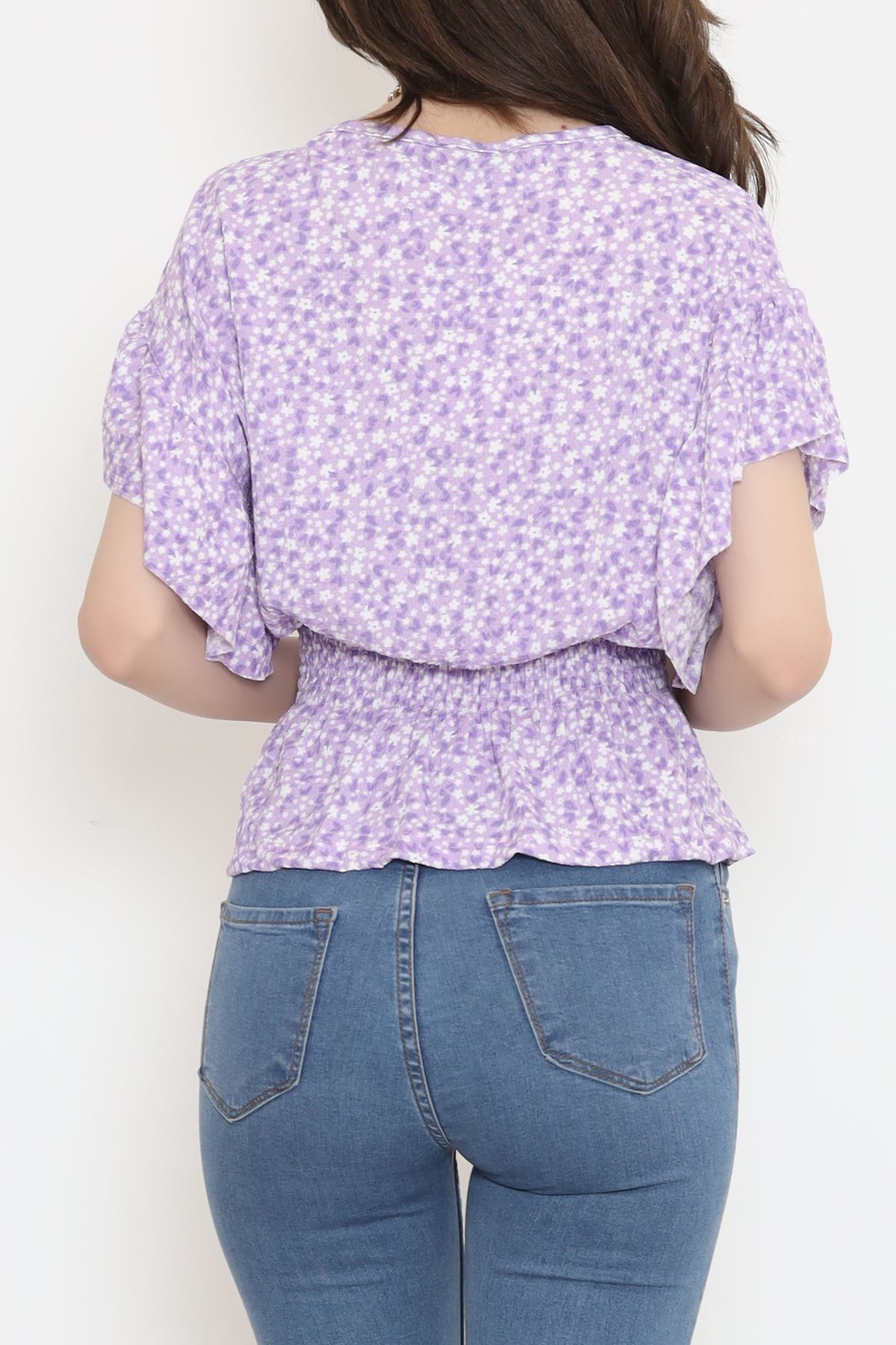 Shirred Blouse Purple - 2495.555.