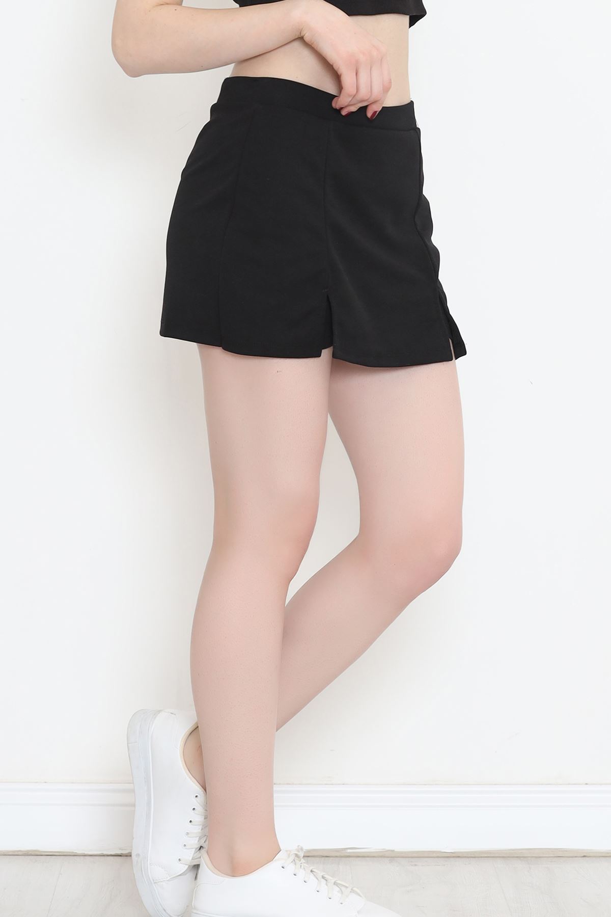 Scuba Fabric Shorts Skirt Black - 16434.1778.