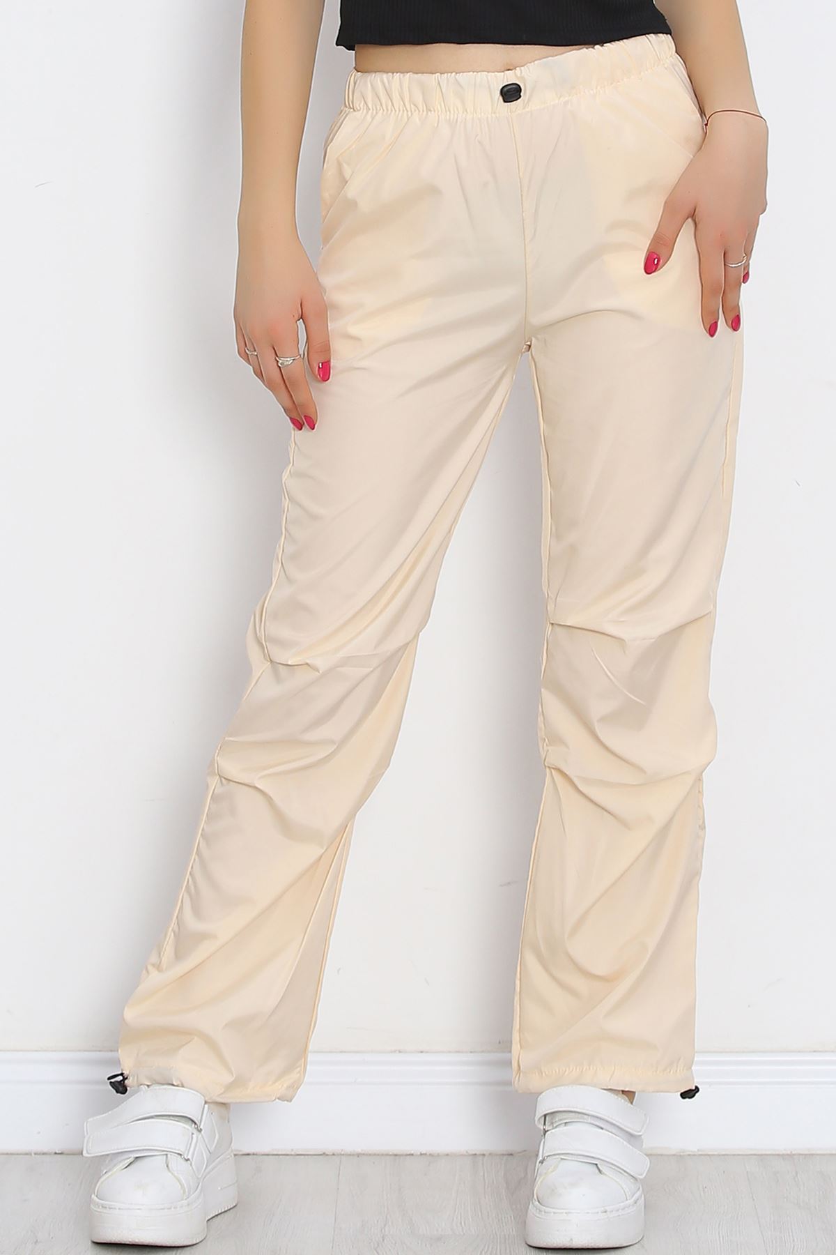 Parachute Fabric Pants Açıksomon - 609.1247.