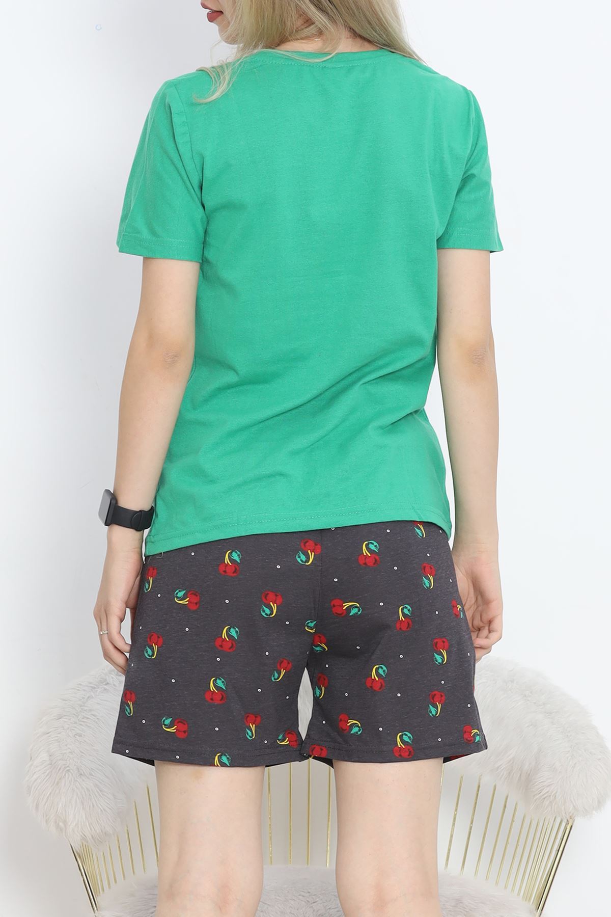 Patterned Shorts Set Green1 - 15280.1773.