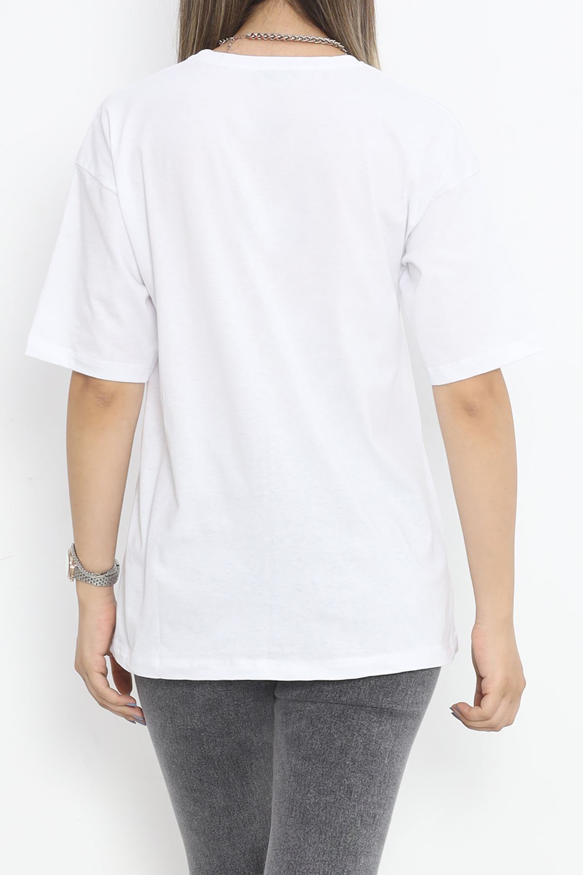 Printed T-shirt White - 16521.1567.