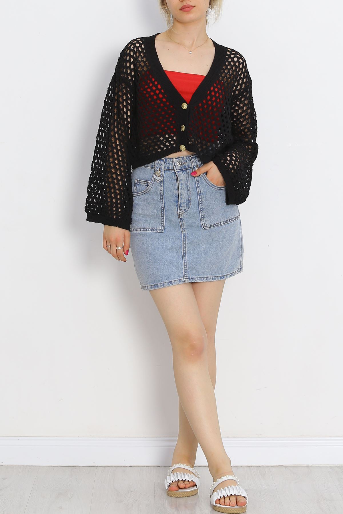 Buttoned Cardigan Black - 18941.1247.