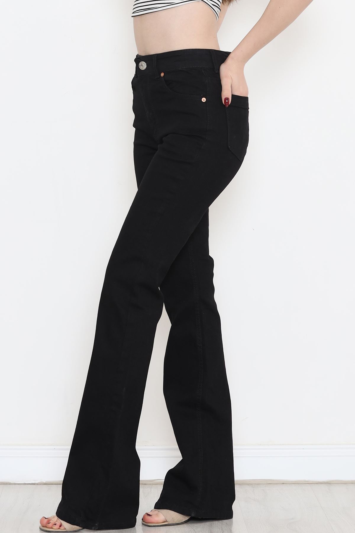 Flared Fade-Free Jeans Black - 1248.1431.