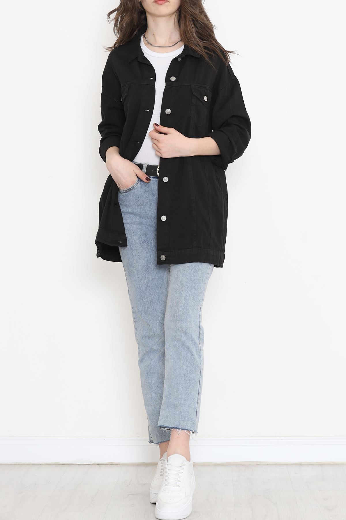 Gabardine Jacket Black2 - 9002.1367.