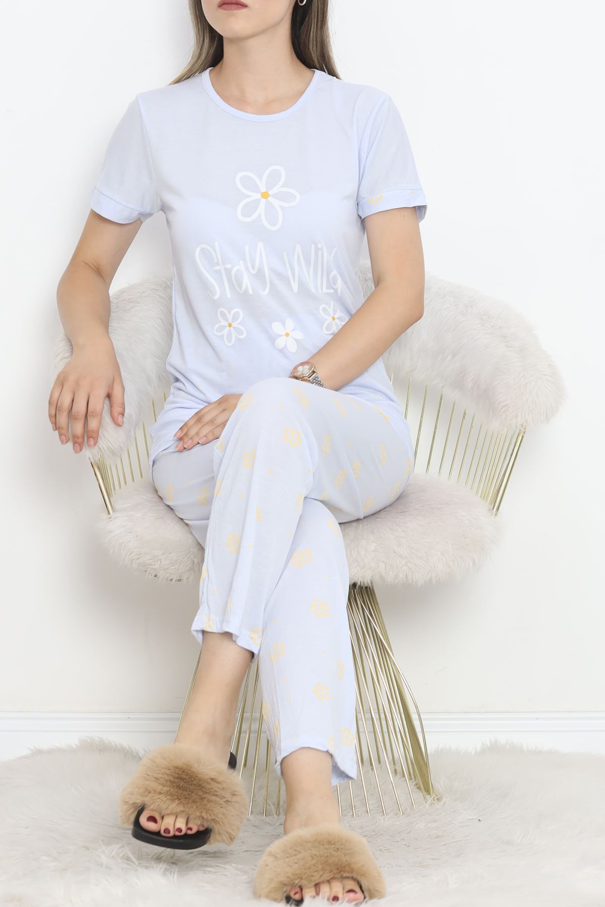 Poliviskon Crew-Neck Pajama Set Bebemavi - 301.1287.