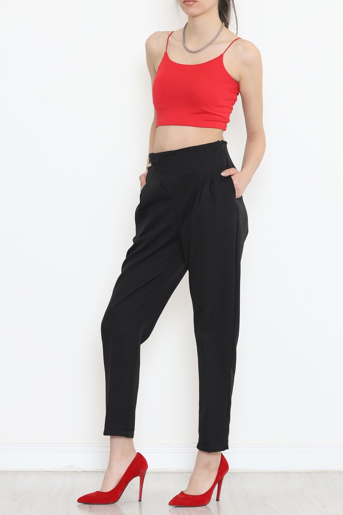 Chain Detail Pants Black - 20713.683.