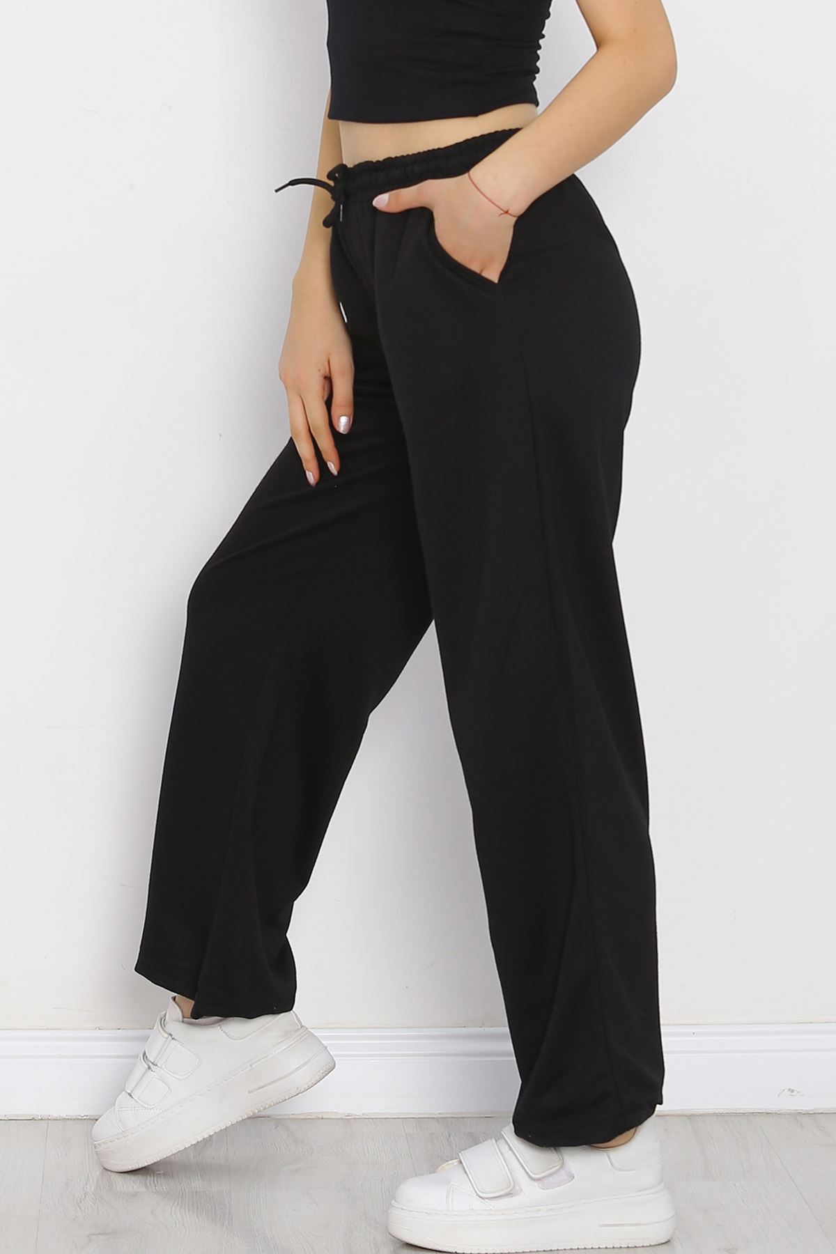 Palazzo Sweatpants Black - 18961.1431.