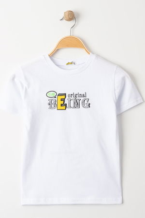 3-7 Years Printed Men's T-Shirt White - 224161.1576.