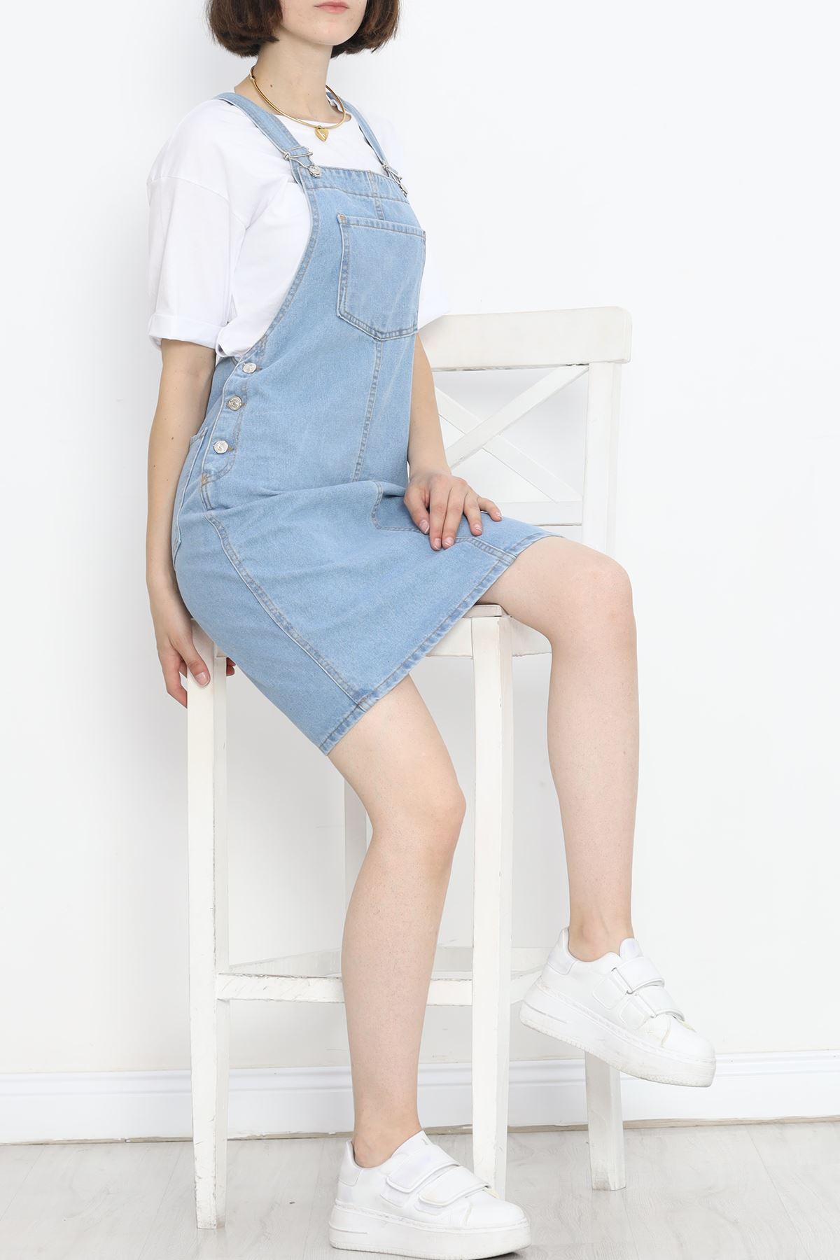 Salopet Jeans Dress Lightblue1 - 15144.1184.