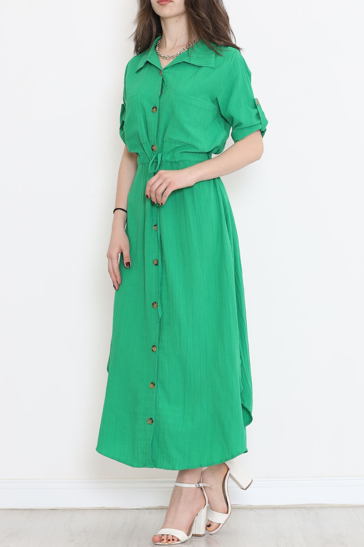 Double Pocket Dress Green - 152343.701.